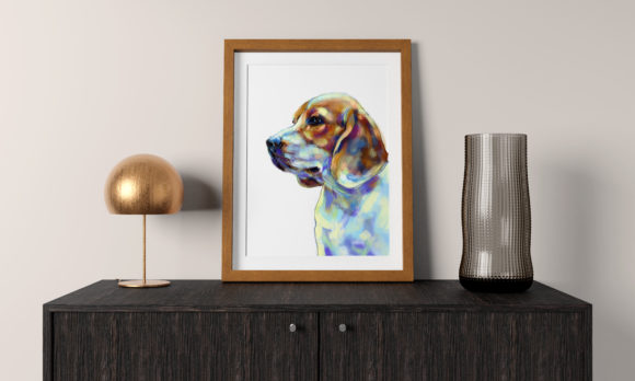 Download Wall Art of Adorable Beagle Portrait - Premium Resources