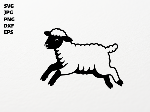 Download Leaping Lamb SVG for Cricut - Svg for cricut Collection