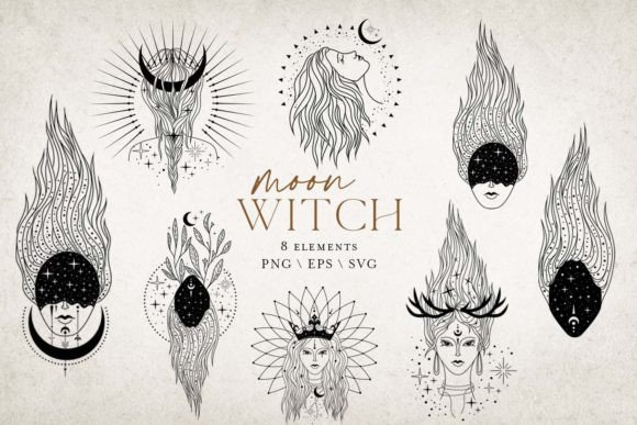 Download WITCH, MOON WITCH. Svg for Cricut - Svg for cricut Collection
