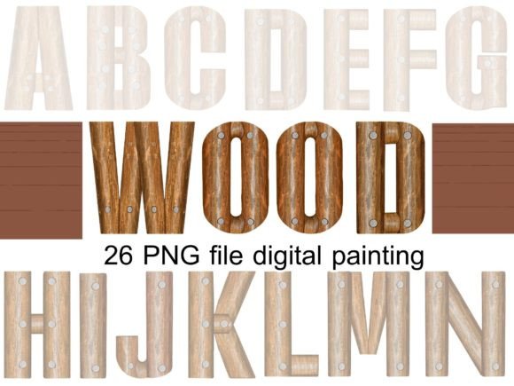 Download Wood English Letters - Premium Resources